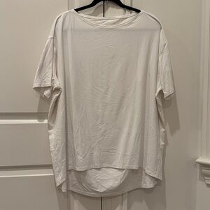 Lululemon Back in Action Short Sleeve T-Shirt *Nulu Size 16 White